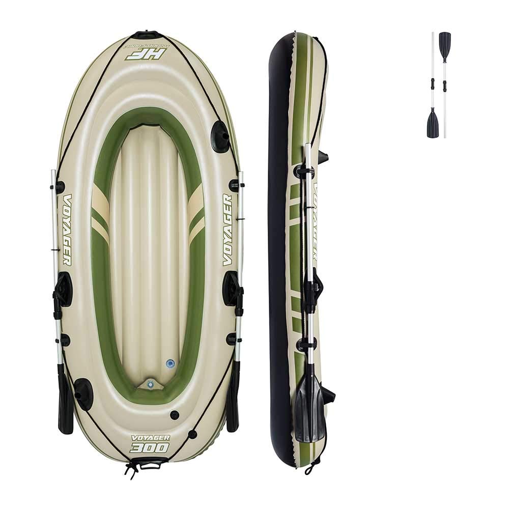 Hydro-Force Bestway Schlauchboot-Set, Voyager 300, 243 x 102 x 31 cm, für 2 Personen
