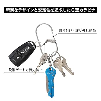 Amazon.co.jp: NITEIZE(ナイトアイズ)Gカラビナー #4 ステンレス