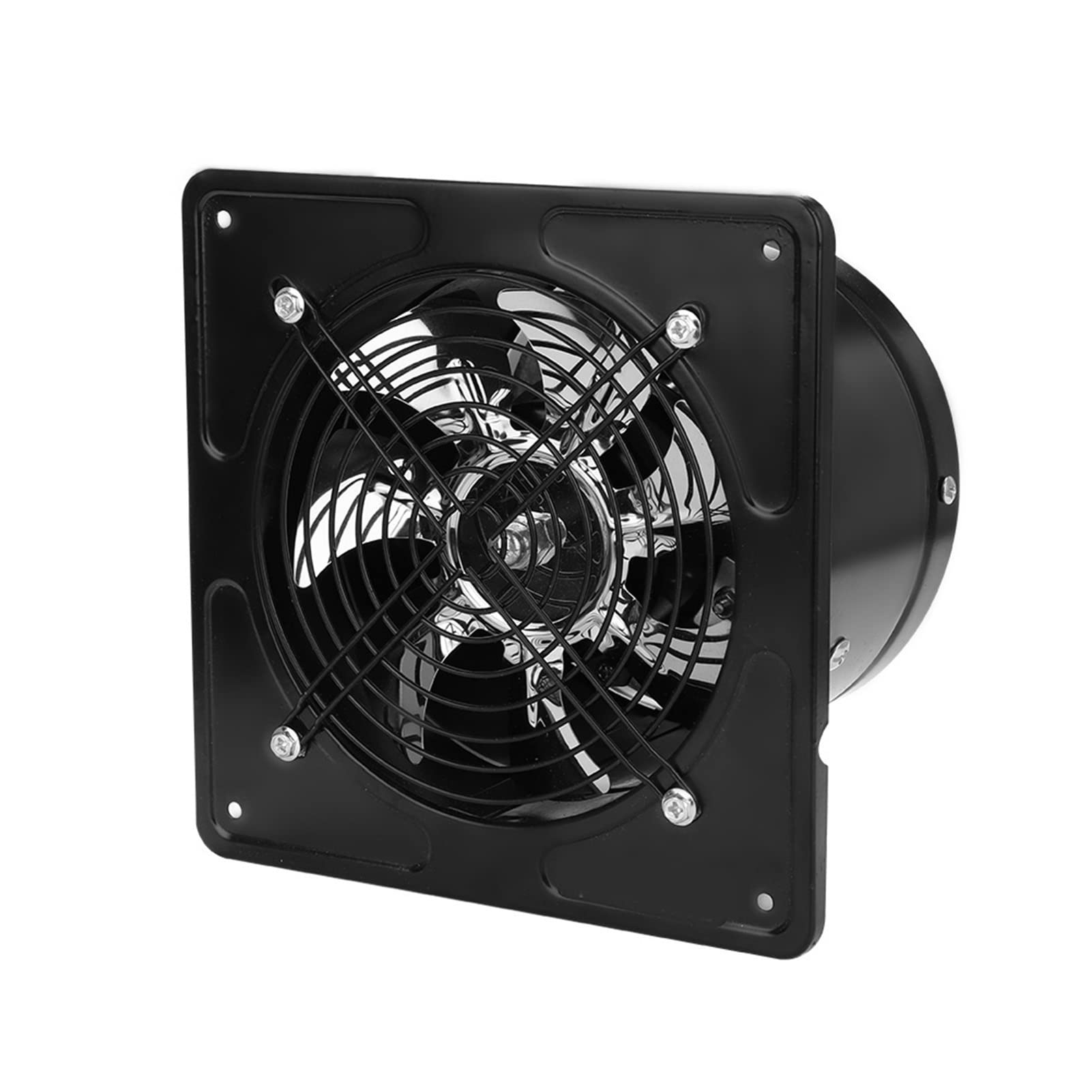 6 inch Exhaust Fan, 40W 220V Bathroom Window Exhaust Fan Wall Mount Vent Fan, Ventilation Extractor Garage Exhaust Fan, Exhaust Smoke Fan Ventilation Kitchen Bathroom (Black)