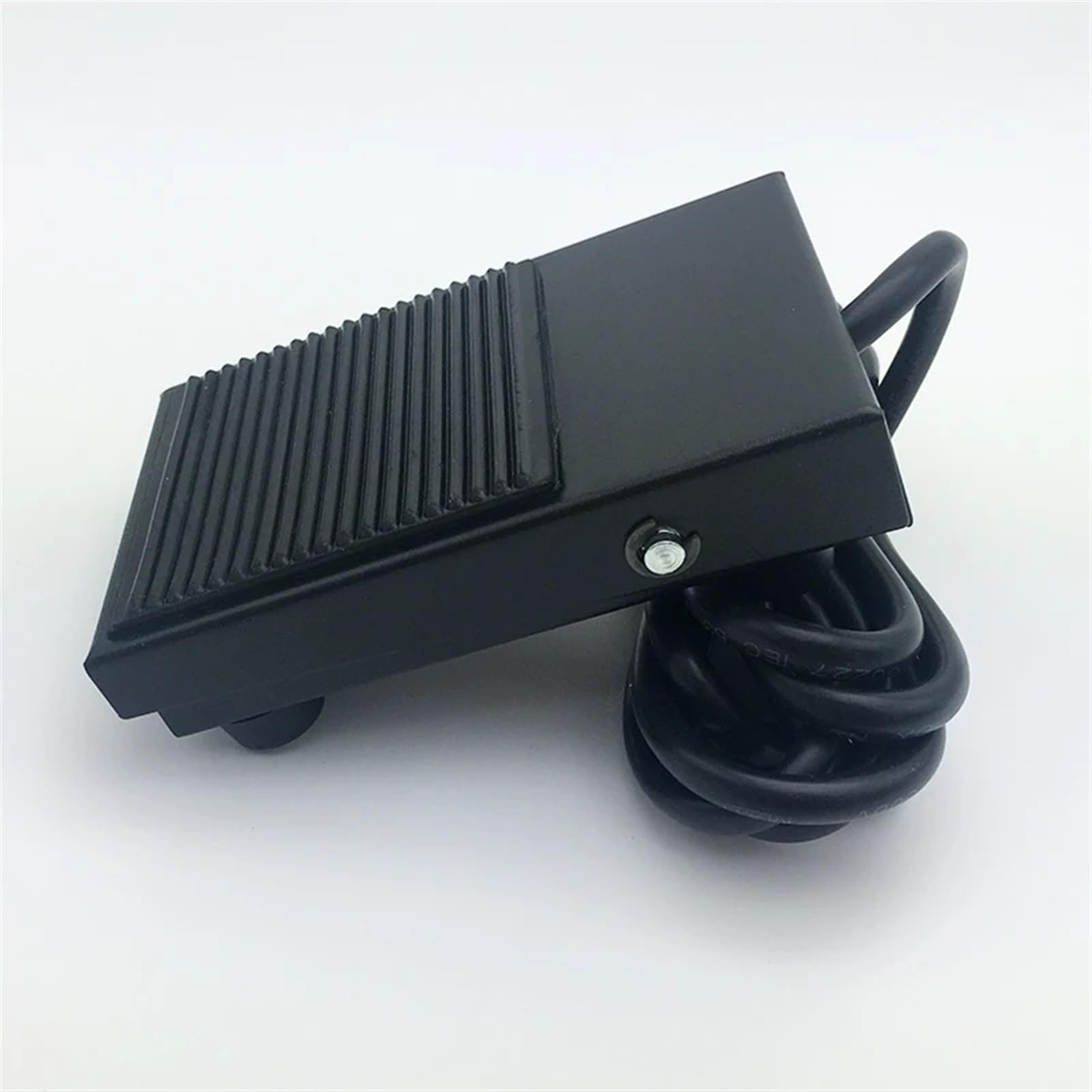 Interruttore a pedale TFS-1 AC 220V 10A 1NO 1NC SPDT Nero Superficie in gomma antiscivolo Interruttore momentaneo(10CM Wire)