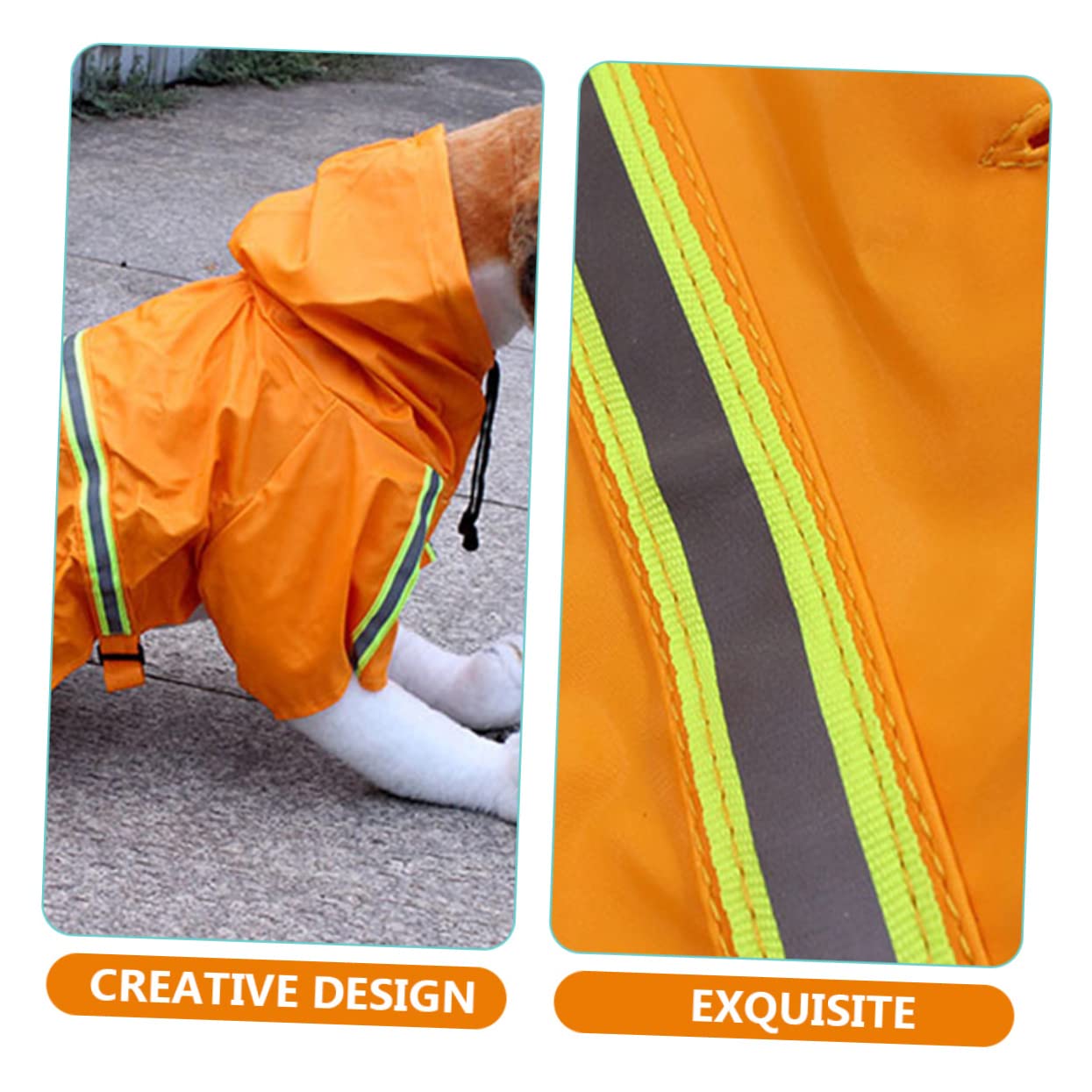 Manteaux de Pluie imperméables pour Chien, imperméable pour Chien, 2 pièces, imperméable pour Chien, imperméable pour Chiot, Vestes de Pluie pour grands Chiens,