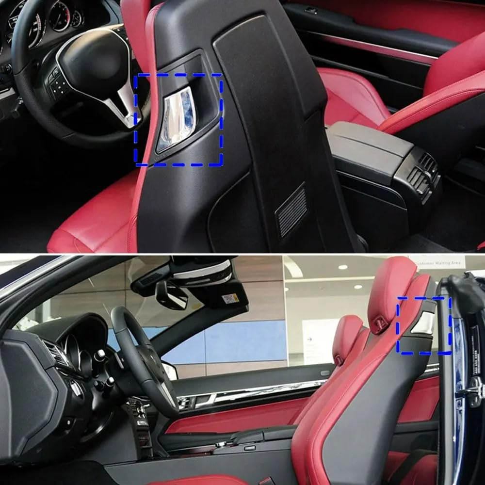 フロントシート バックレスト ロックスイッチカバーハンドル、内部シートバック調整ハンドル リクライニングレバー 交換用 メルセデスベ