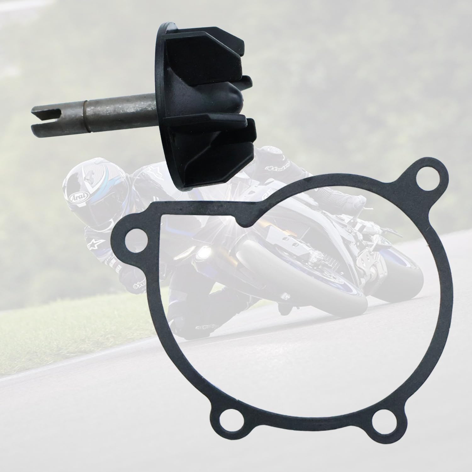 LOONGPART 2C0-12420-01 Water Pump Impeller Repair Kit Compatible with Yamaha Yzf-R6 2006-2020