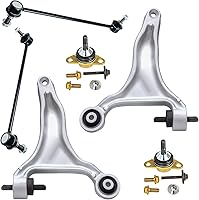 Vista 259 de Detroit Axle - Kit de suspensión delantera RWD para Chrysler 300 Dodge Challenger Charger Magnum, brazos de control superior con barras