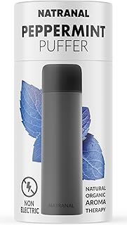 Natranal Puffer Oral Fixation Craving Relief Quit Smoking Aid and Quit Vaping Aid Tobacco Free Nicotine Free Non-Electric Support ICY Peppermint Flavor Oxygen Inhaler