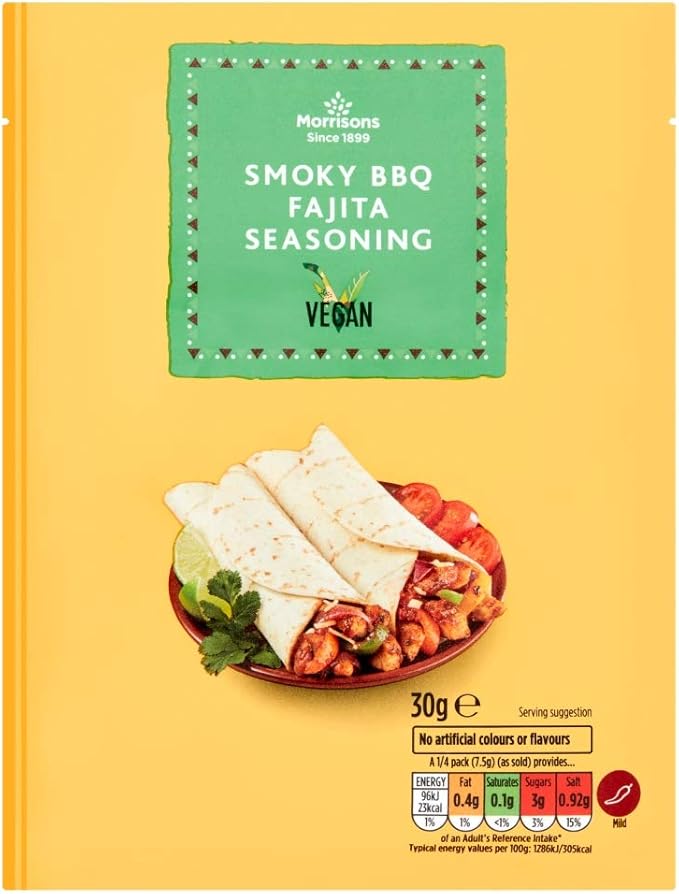 Morrisons Smoky BBQ Fajita Seasoning, 30g Amazon.co.uk Grocery