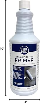 FloorPops FPP4182W Peel Stick Tile Primer, White & Off-White