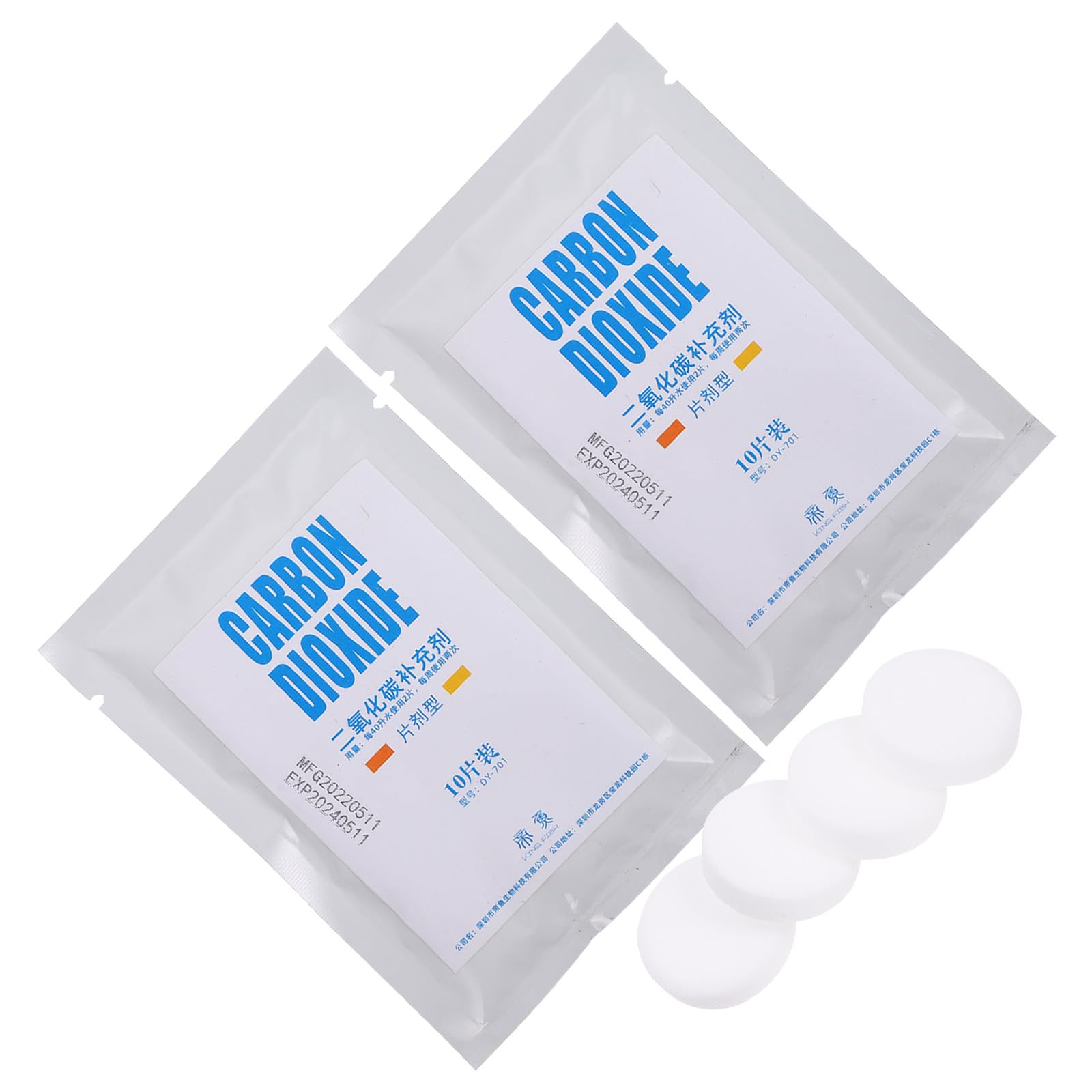 Aquarium Water Grass Co2 Supplement Tablets 2pcs, Water-soluble Carbon Dioxide Booster for Household Aquatic Plants, Aquarium Supply for Fish Tank Plant Nutrition