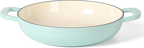 Miniatura 3 de Martha Stewart Estofador holandés de hierro fundido esmaltado de 3.5 cuartos de galón - Martha Blue