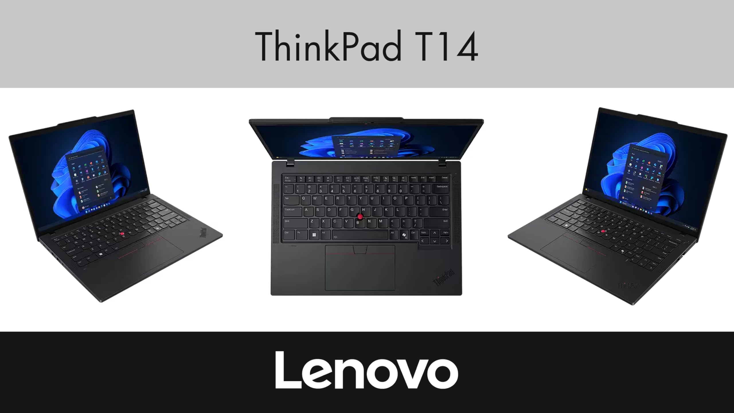 Lenovo ThinkPad T14 Ordinateur portable professionnel 14" WUXGA (Intel Ultra 5-225U, 32 Go DDR5, SSD PCIe 1 To, carte graphique Intel, Win 11 Pro) avec extenseur de port USB DKZ