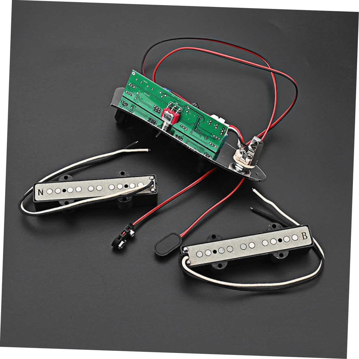 Abaodam Set di Pickup per Basso a 5 Corde Jb, Parti in Ferro Argentate, Pronto All’uso, Facile da Installare per Accessori Basso Elettrico