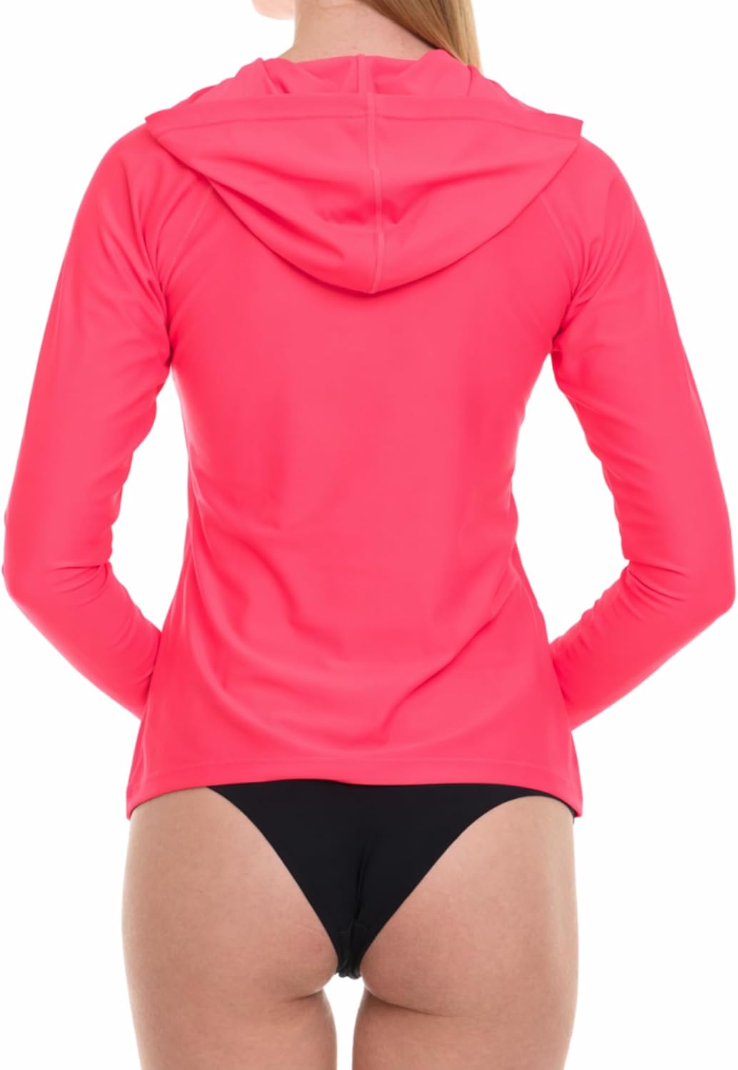 Hurley Rash Guard for Women with Hood, Long Sleeve Hoodie Swim Shirts for Women, Quick Dry UPF 50+ SPF Sun & UV Protection - Image 4