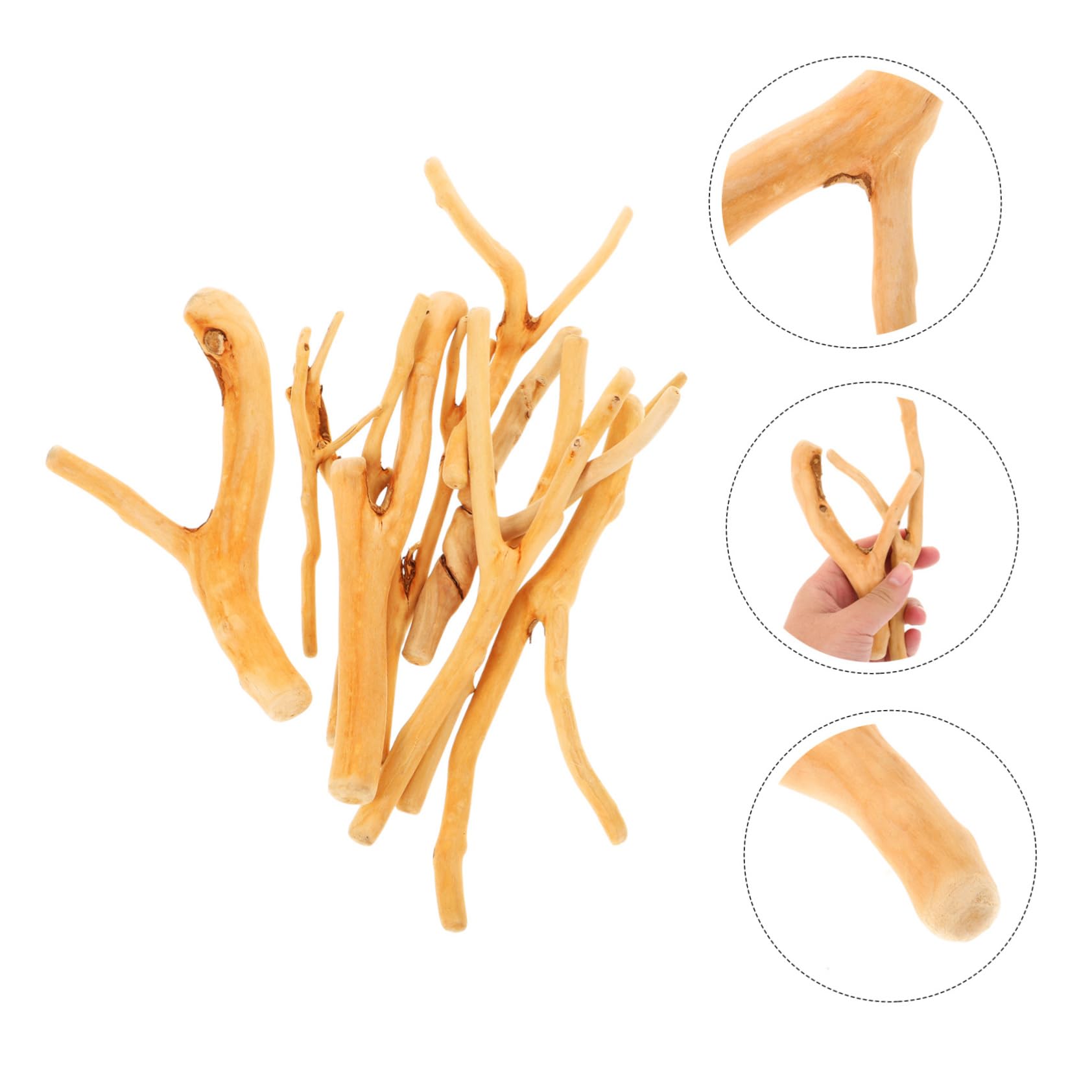 BESTOYARD 5pezzi Bastoncini Di Legno Naturale Per Creazioni Artigianali Rami Per Decorazioni Progetti Fai Te Vasi Per Matrimonio e Decorazioni Natalizie