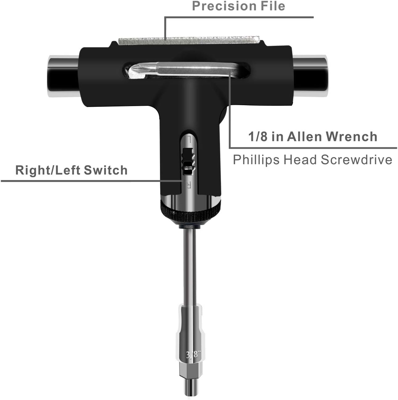 BONA Skate Tool 10-in-1 Multi-Function Skateboard T Tools