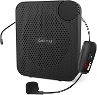 Vista 1 de Amplificador de voz portátil para profesores, amplificador de voz inalámbrico Giecy Amplificadores de voz portátiles personales 1800mAh recargable