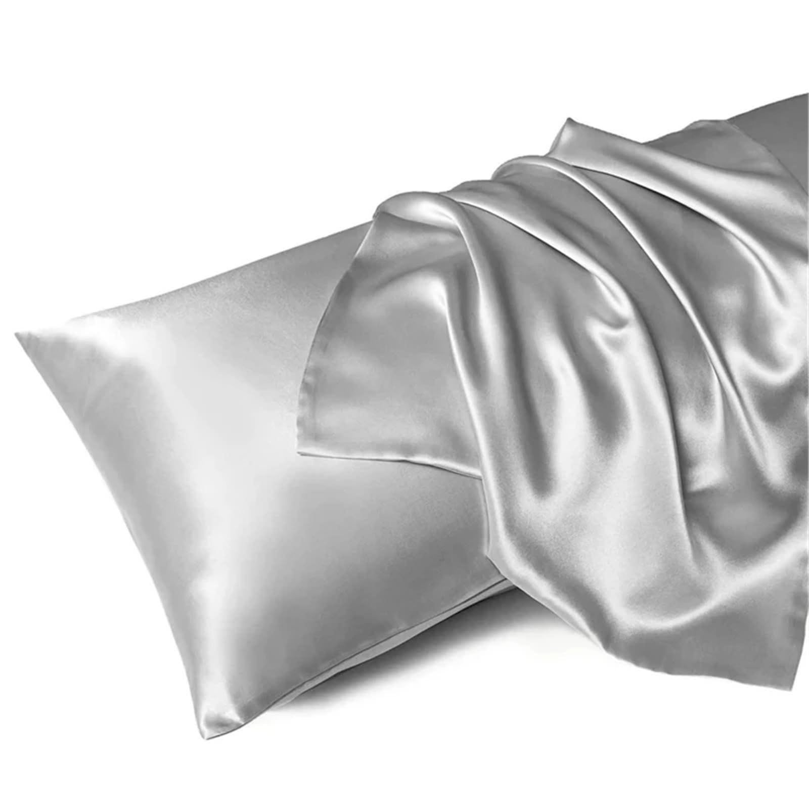 LYXYGMV Silk Pillowcase Bed Pillow Covers Cases Home Bedding for Bedrooms(Color 7,1PCx51x66cm(20x26in))