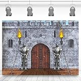 Cartel de Fondo de Castillo Medieval, Caballeros Backdrops, Decoración de Fiesta Medieval, Fondo de Castillo, Telón de Fondos para Fotos, Decoración para Fiesta de Cumpleaños Infantil