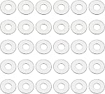 PATIKIL 304 Lave-linge plat en acier inoxydable, paquet de 30 M12 Épaisseur des rondelles en métal Petites rondelles pour vis Bouchons Assortiment (12x24x1,5 mm)