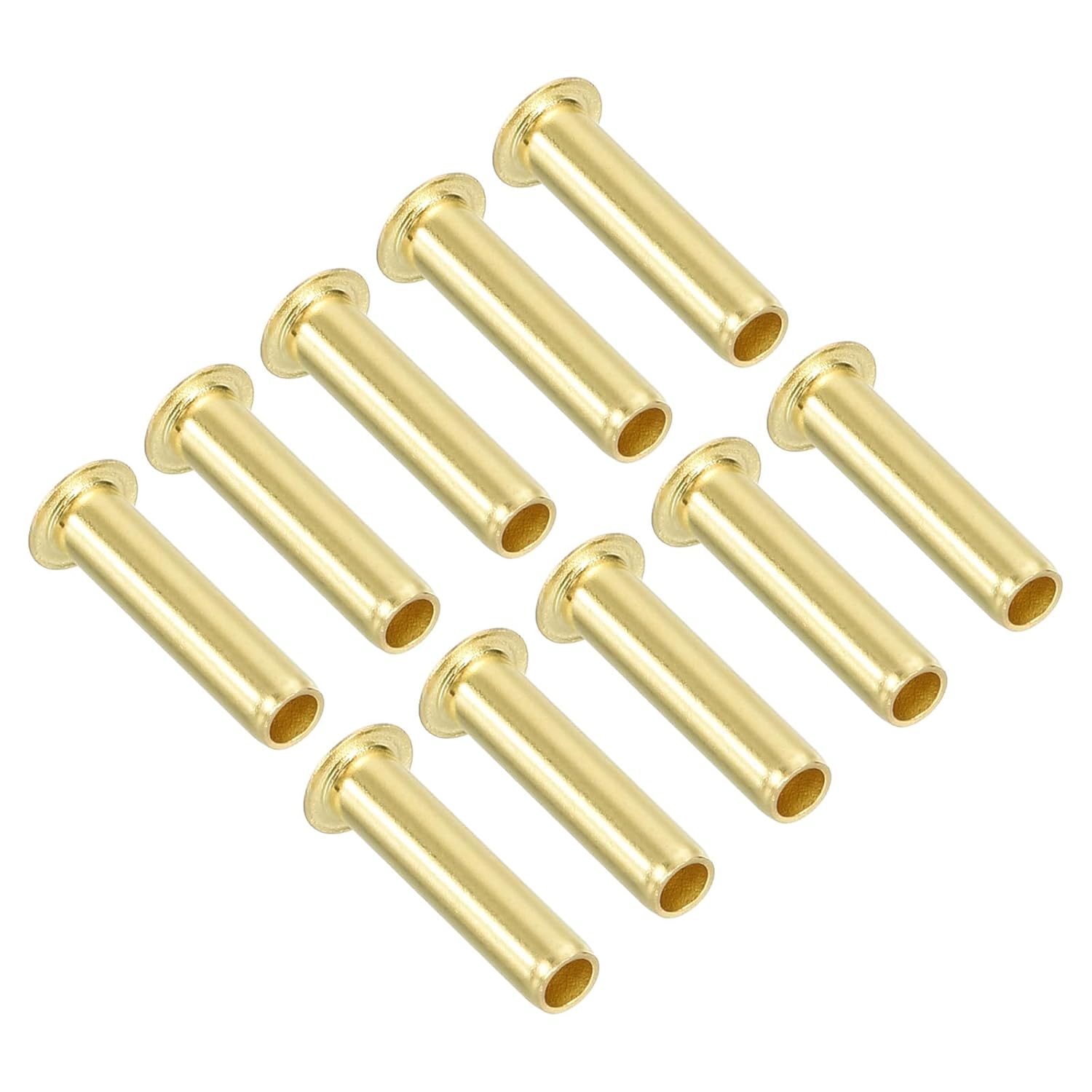 3/16" Tube ID Brass Compression Insert, 10 Pack Insert Tube Support Compression Fitting Assortment Kit for Water Oil Air Pipe