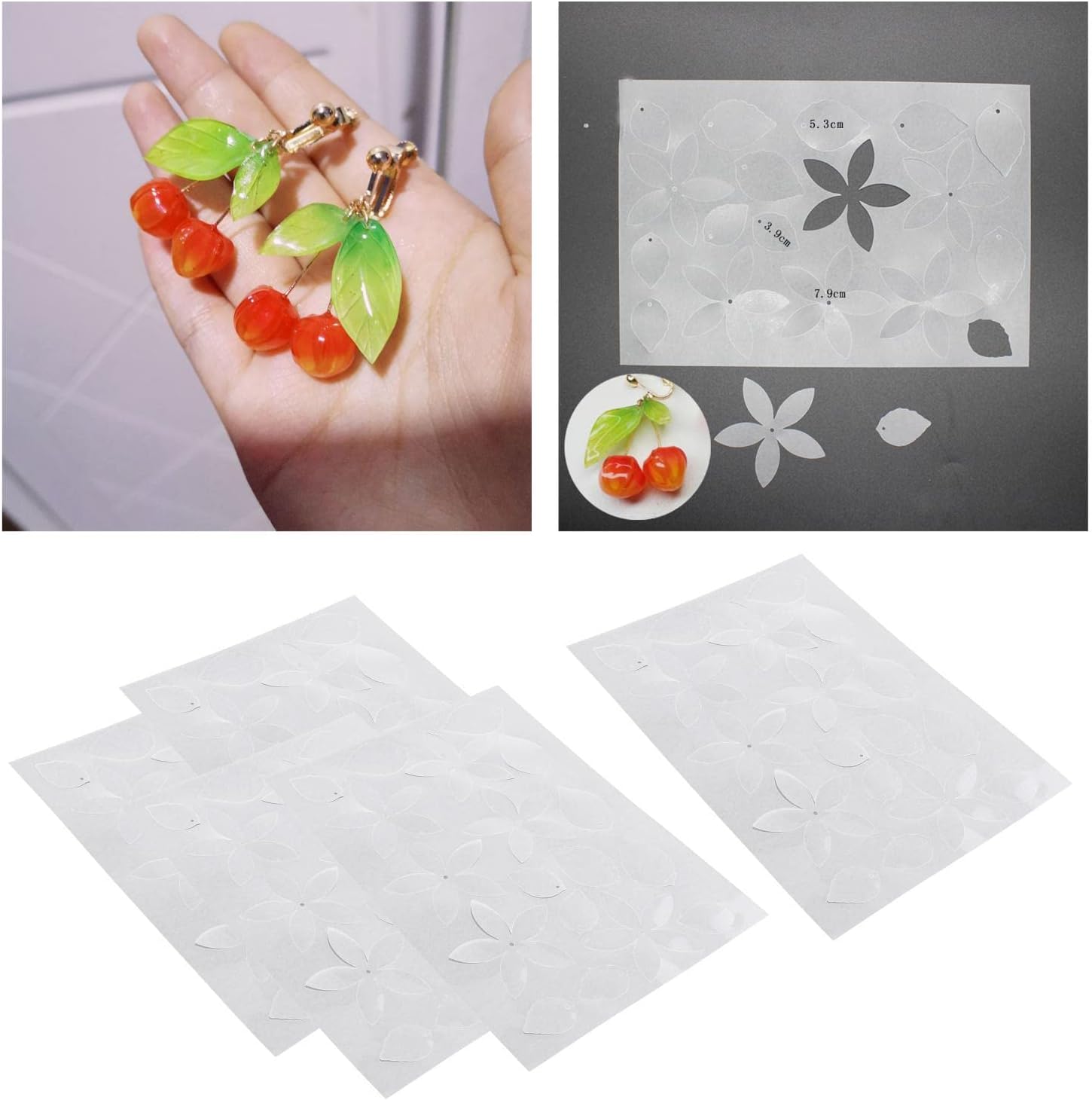 misppro Plastic Flower Shaped Transparent Shrink Wrap Film