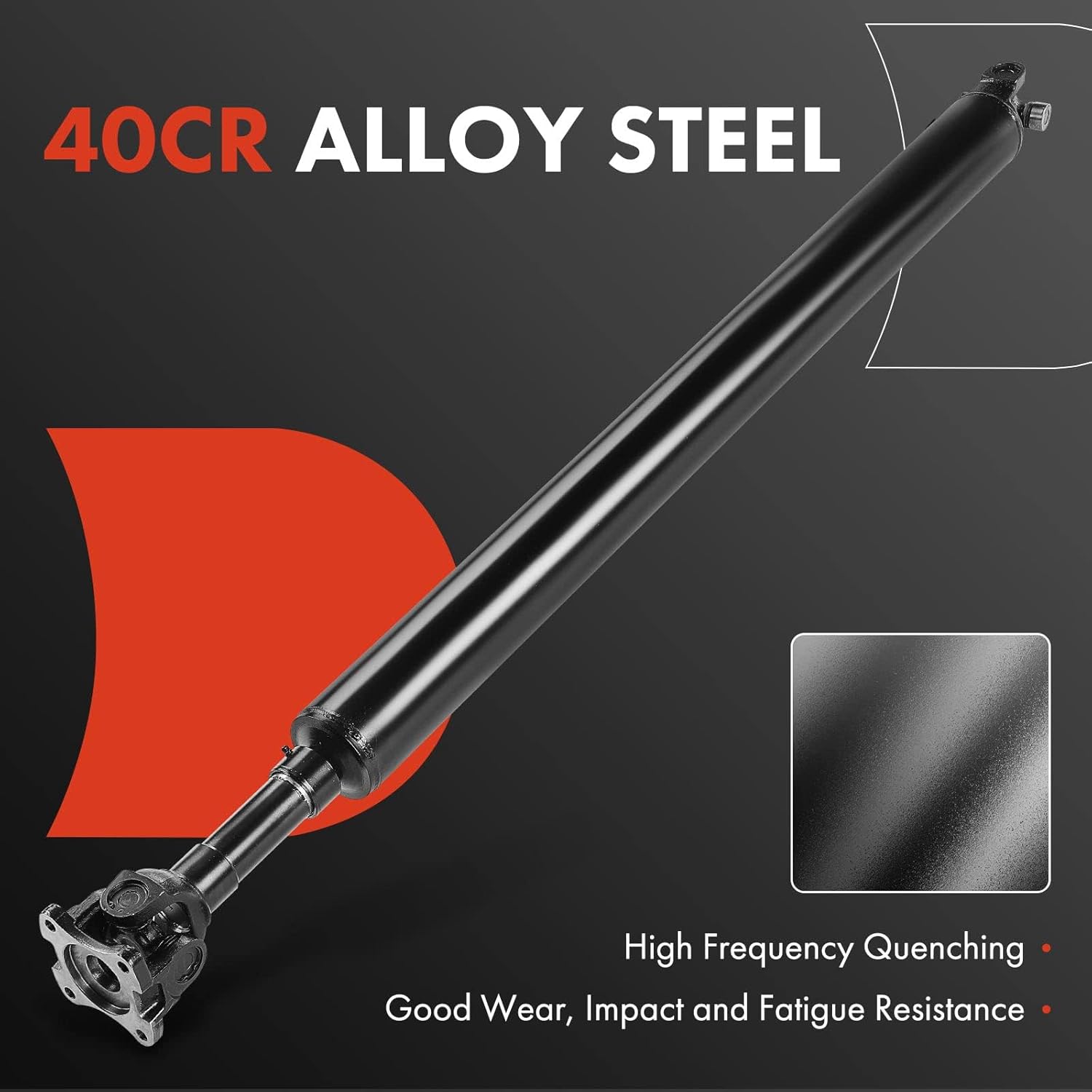 A-Premium Rear Drive Shaft Driveshaft Assembly Compatible with Ford F-250 Super Duty 1999-2002, F-350 Super Duty 1999-2001, 5.4L, 4WD, Auto Trans, 81" Bed, 142" WB, Extended Cab Pickup, Prop Shaft