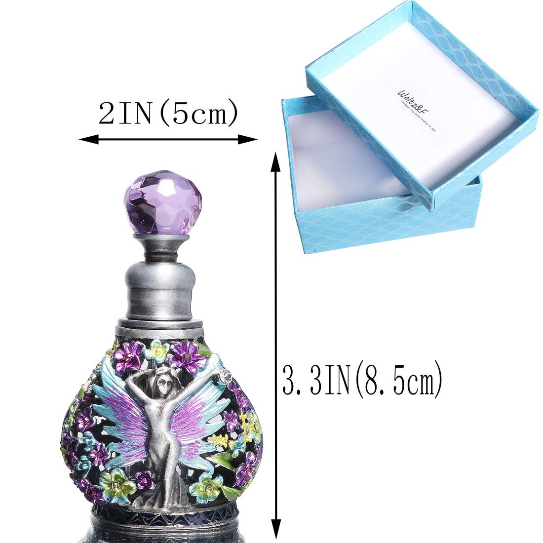 Amazon.co.jp: Waltz&F天使クリスタル復古香水瓶 レトロボトル 復古