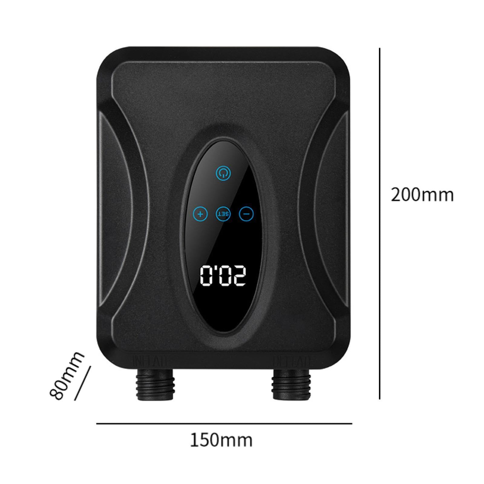 Pompa Ad Elettrica da 12 Display, Gonfiatore Rapido con Ugelli per Gonfiare Kayak E Gommoni.