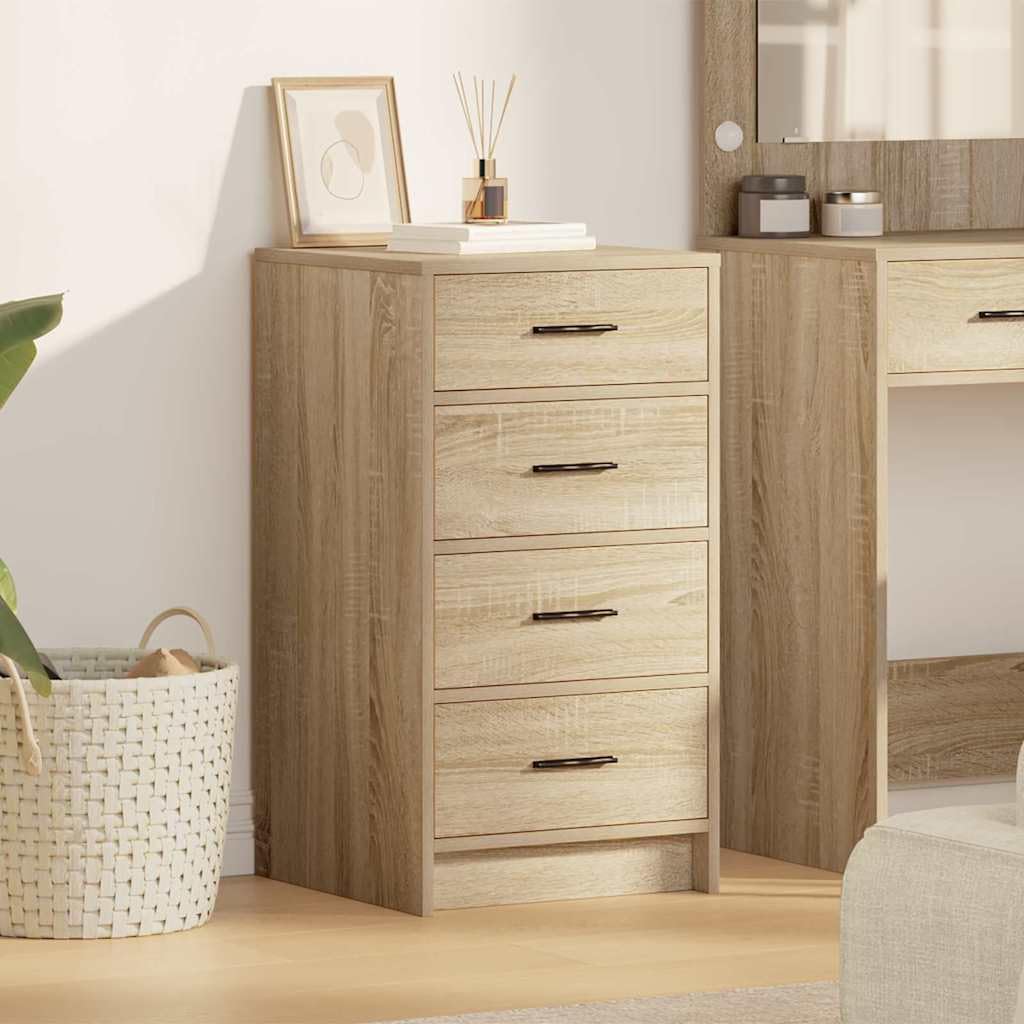 Buffet en chêne Sonoma 40 x 41 x 75 cm avec tiroirs de rangement