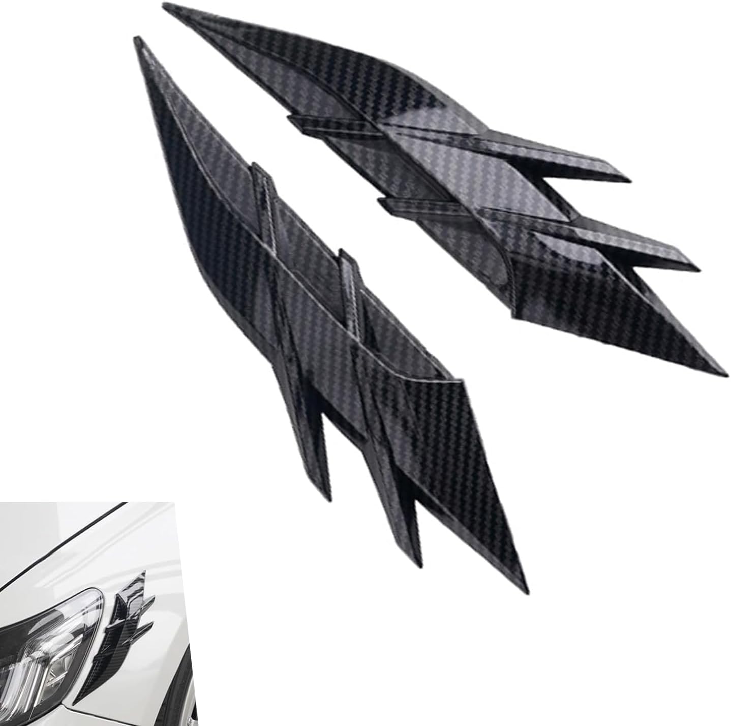 2Pcs Headlight Eyebrow Trims for Nissan Kicks 2025 2026
