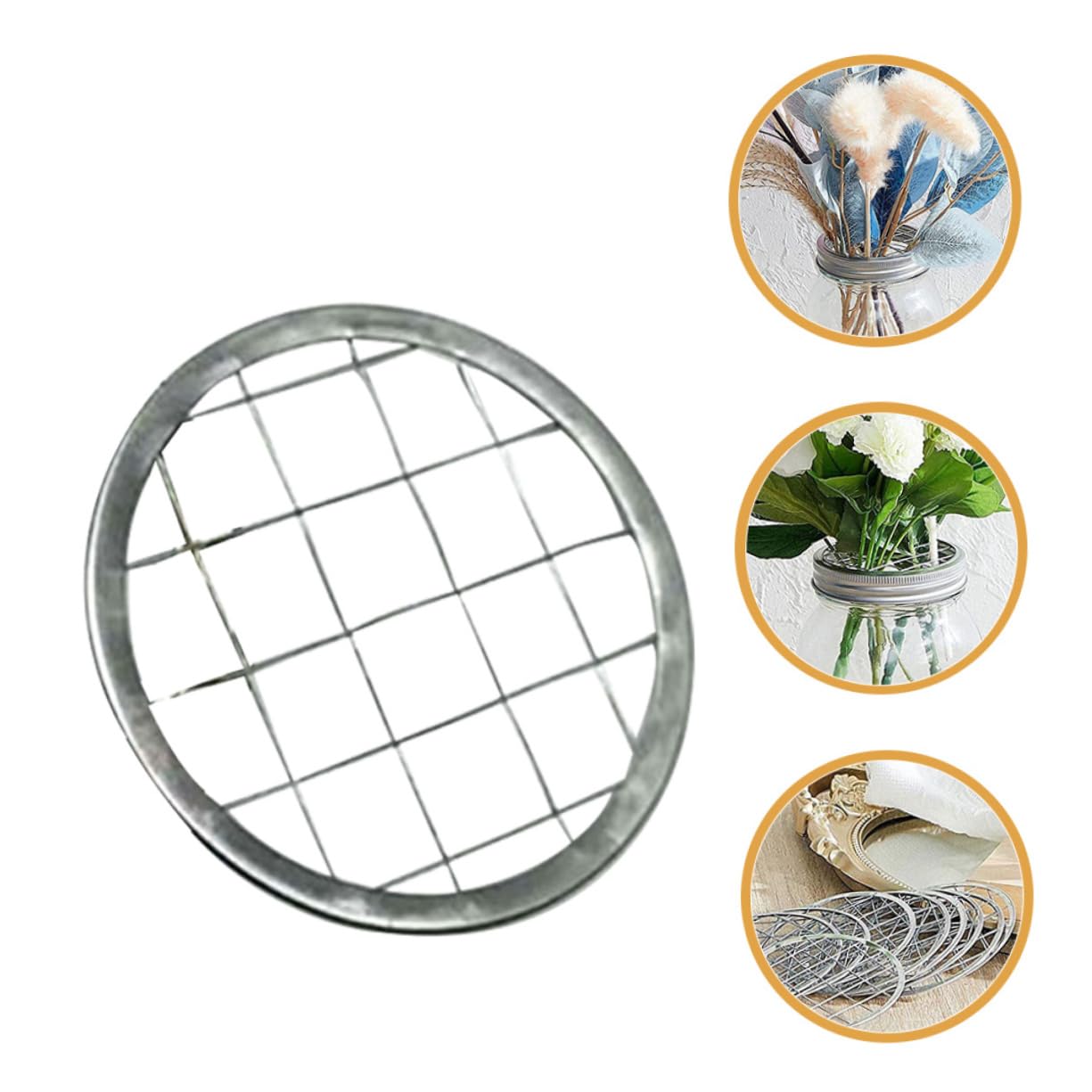 Cabilock Metal Jar Holder Grid 10pcs Stainless Steel Grid Inserts for Canning Lid
