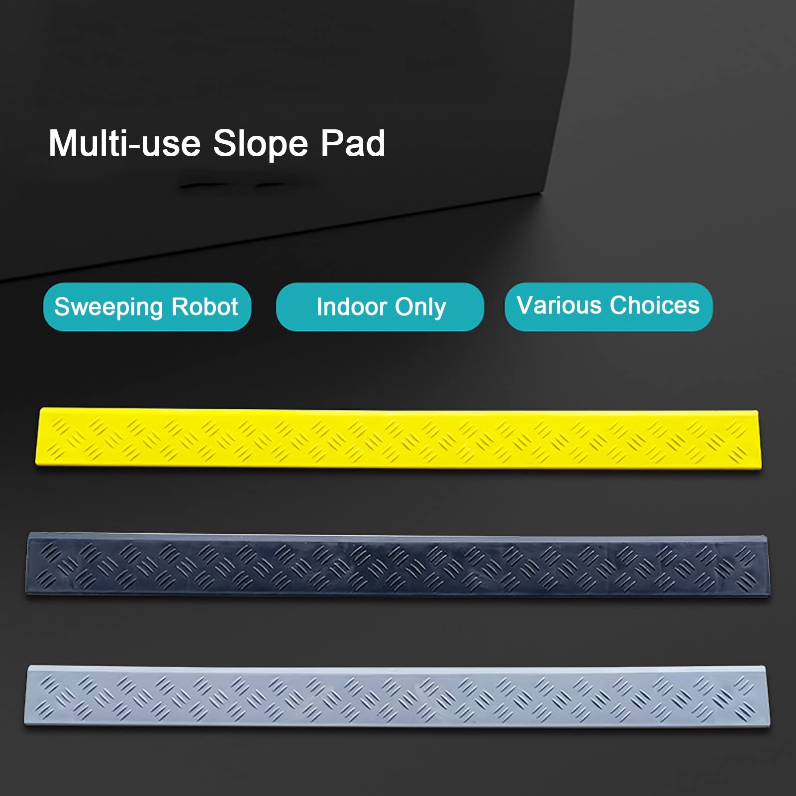 Rampa Per Soglia Porta | Per Sedia A Rotelle E Robot Aspirapolvere | In Plastica | Facile Installazione