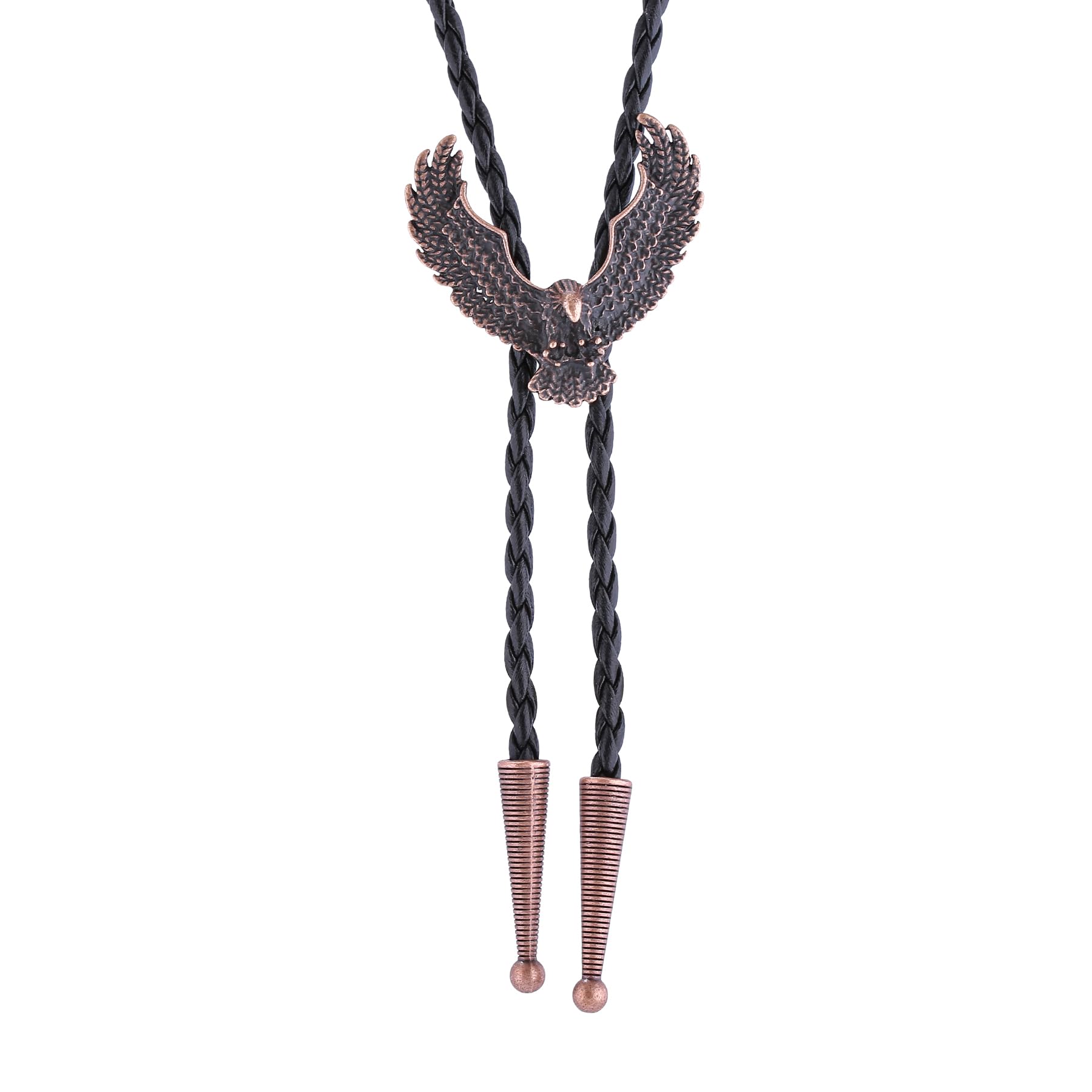 HUABOLA CALYN Bolo Tie for Men Women, Native American Turquoise/Longhorn Bull/Eagle/Horse Bolo ties,Western Tie Costume