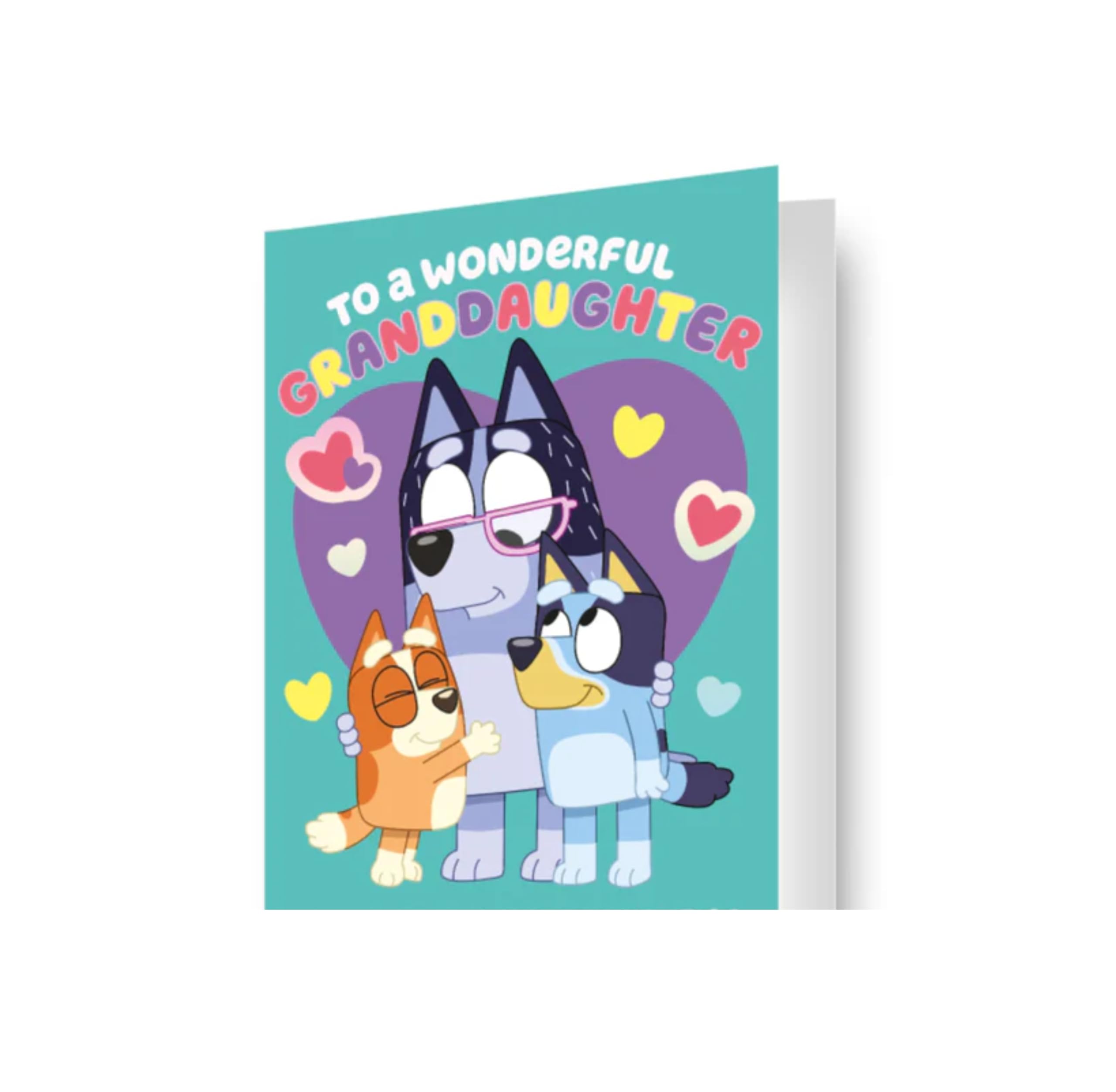 Bluey Granddaughter Birthday Card 'To a Wonderful Granddaughter', Happy Birthday Theme