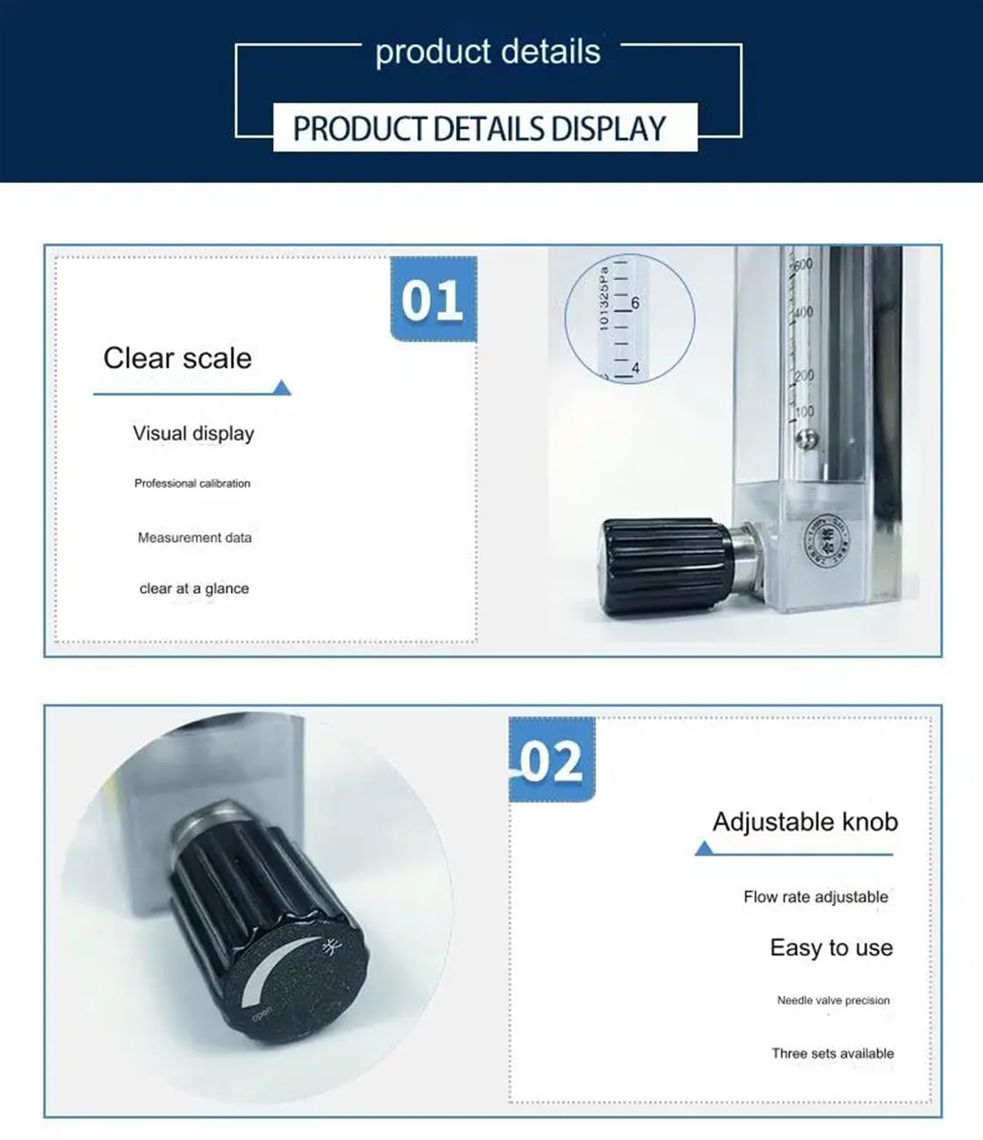 Medidor de flujo de Rotor de vidrio líquido DK800, instrumento de precisión de acero inoxidable, propano, agua pura, aceite de metanol, 1 ud.(DK800-8 B)