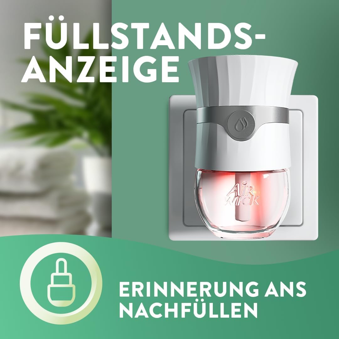 Air Wick Duftstecker Starter-Set Paket inklusive 1 Geräte & 1 x 19ml Kirschblüte & Himbeere Nachfüller & 1 x Süße Vanille & Sheabutter 19ml Nachfüller