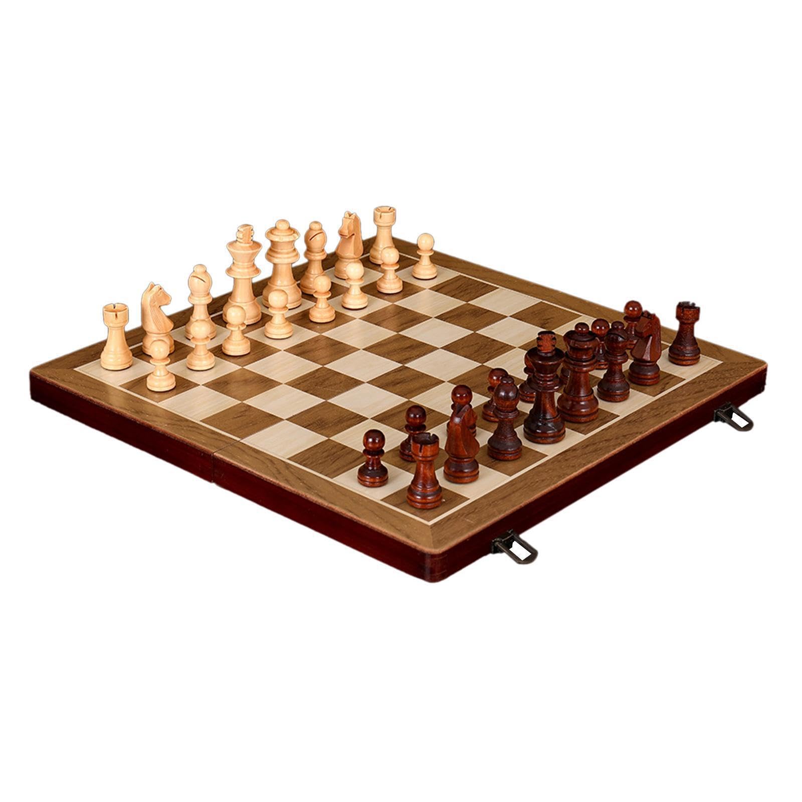 Jeu de société de Dames d'échecs, Ensemble Complet Inclus pour débutants et Joueurs expérimentés, pièces de stratégie engageantes, Jeux de