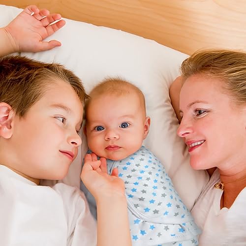 Miniatura 9 de Paquete de 3 mantas para bebé de 0 a 3 meses, manta ajustable para recién nacido, para bebé, niña, niño, manta envolvente para bebé, saco de dormir