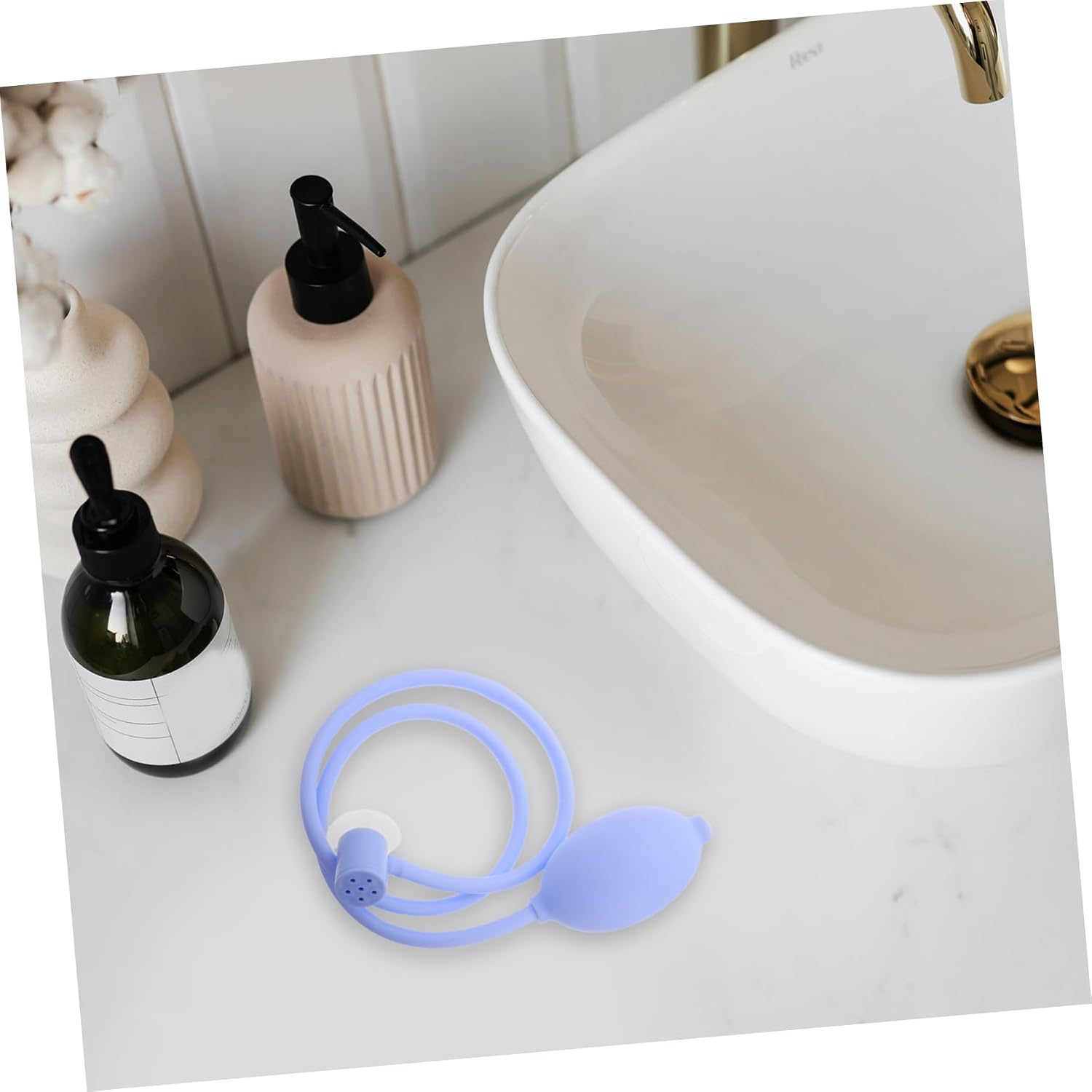 MERRYHAPY Sitz Bath Flush Tube for Women Soft Silicone Squeeze Wash Hose for Cleaning Durable and Easy to Clean for Postpartum Care and Hemorrhoids Relief