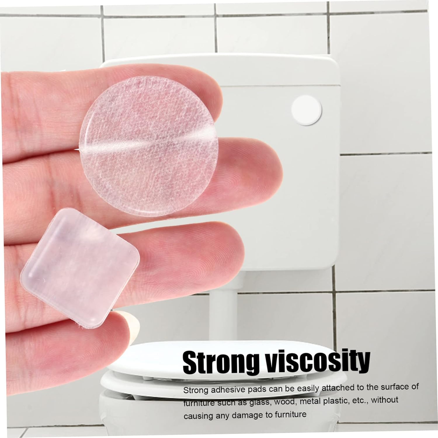 54pcs Adhesive Furniture Bumpers Cabinet Door Bumpers Edges Protectors Collision Pads