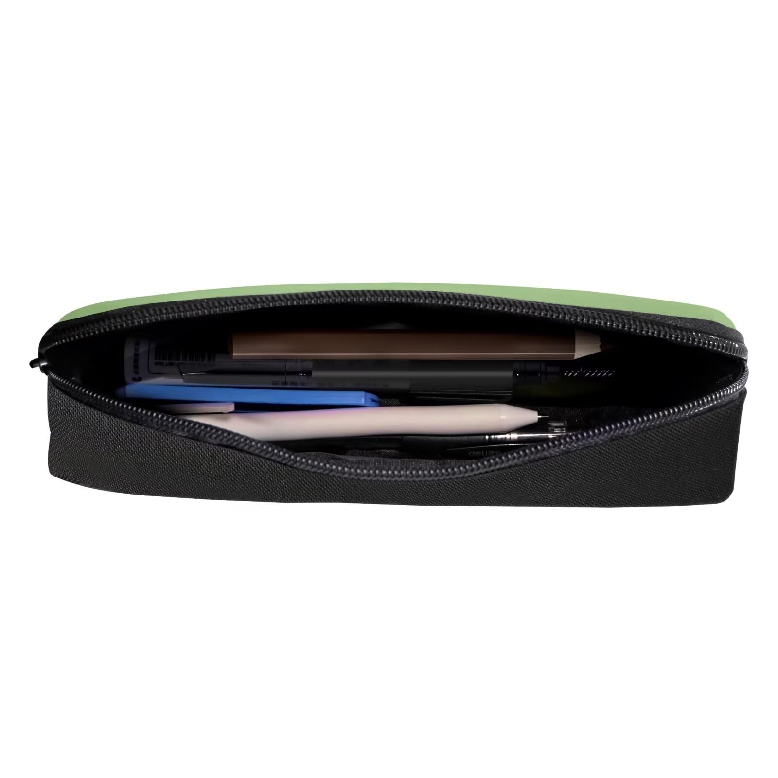 Showudesigns Mushroom Cat Pencil Case for Girls Pen Bag Children Pencilcase Elementary School Supplies Stationery Storage Pouch Green Purse - Image 4