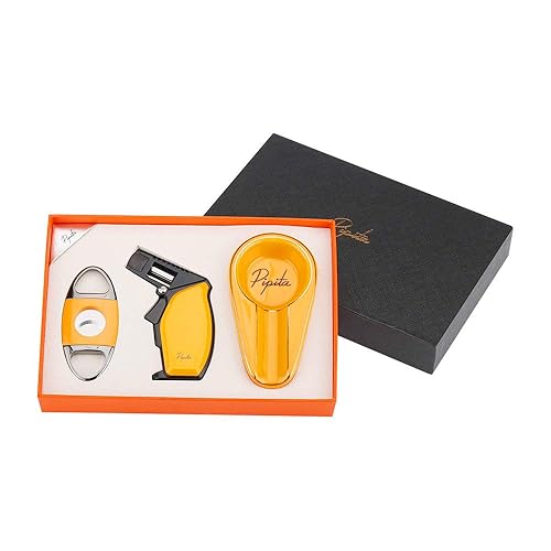 Miniatura 2 de PIPITA - Juego de 3 encendedores de cigarrillos y cortador de cigarrillos y tubo de cigarrillos