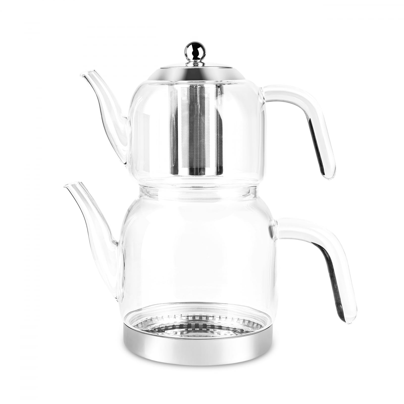 Karaca Panora Glas Maxi Teekanne Set mit Induktionsboden
