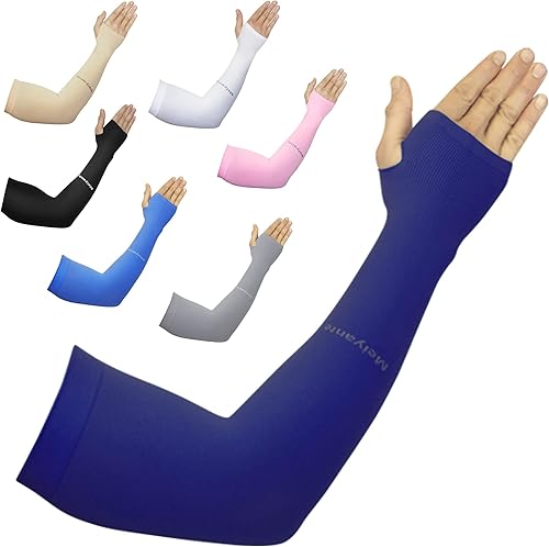 Miniatura 1 de Arm Sleeves for Men Women Work 1 Pair UV Sun Protection UPF Long Sleeves Tattoo Cover Up Sleeves to Cover Arm Sleeves Cooling