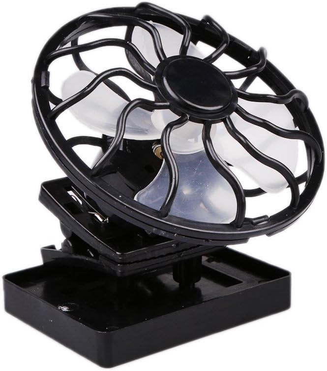 Solar Ventilator mit MiniSolarzelle und Zange Solar Mini Lüfter Hand