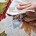Newbridge Rustic Acorn & Leaf Fall Vinyl Tablecloth with Flannel Backing, 52 x 52 Inch Square – Autumn Thanksgiving Dining Room Table Cover