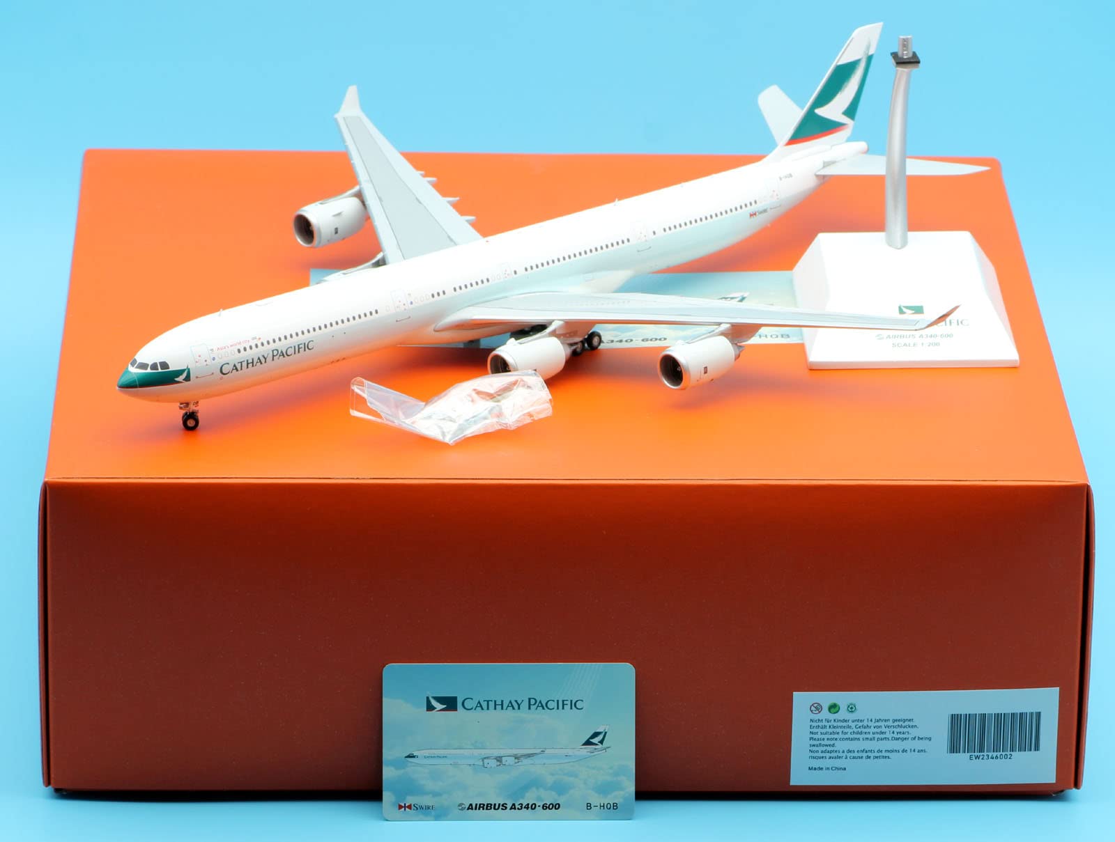 【JC Wings】A340-600 キャセイパシフィック航空 1/200 ScaleModelStore.com :: JC Wings 1:200 - EW2346003 - Cathay
