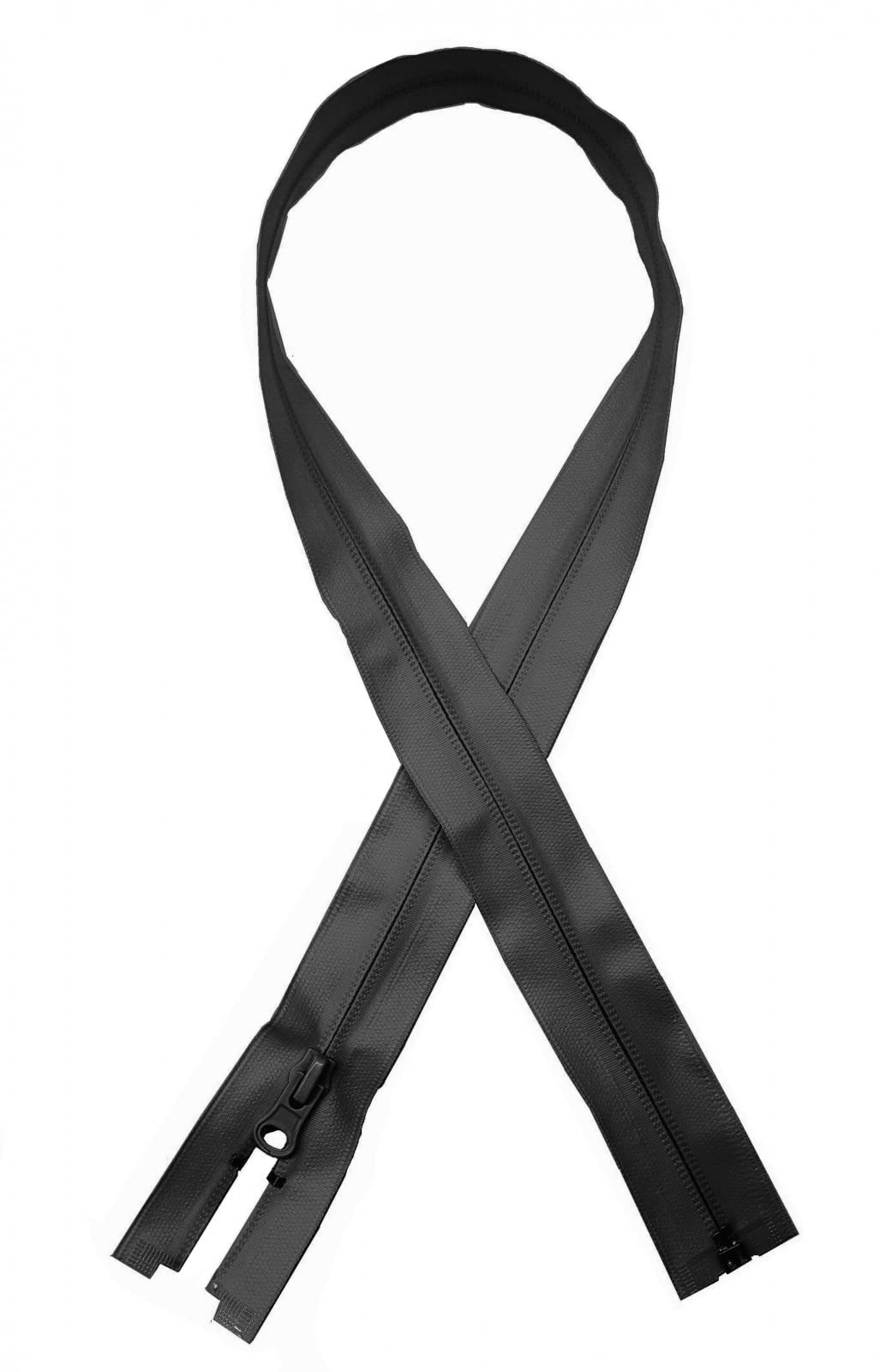 Everest1953 Outdoor-Reißverschluss Wasserdicht – TPU-beschichtet, 65 Cm, Schwarz Matt, Öko-Tex Zertifiziert