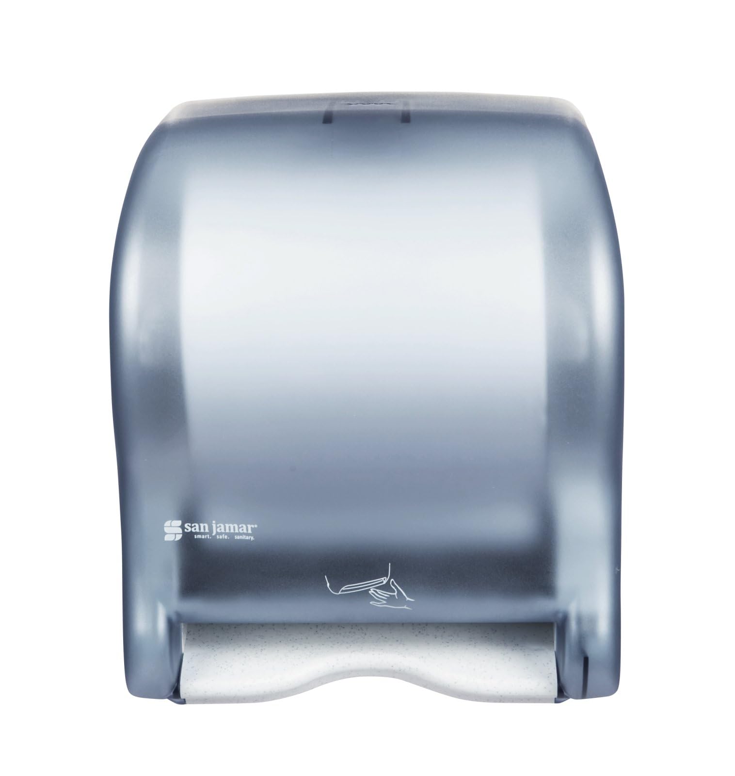 San Jamar T8400TBL Smart Essence Electronic Roll Towel Dispenser, Classic, Arctic Blue