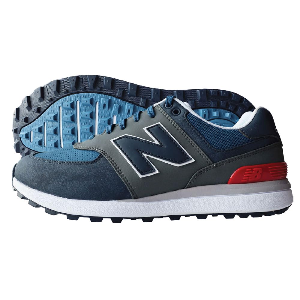New Balance 574 Greens VS, Zapatos de Golf Hombre (Marino/​Gris, Sistema Tallas Calzado EU, Adulto, Números, Mediano, 44)