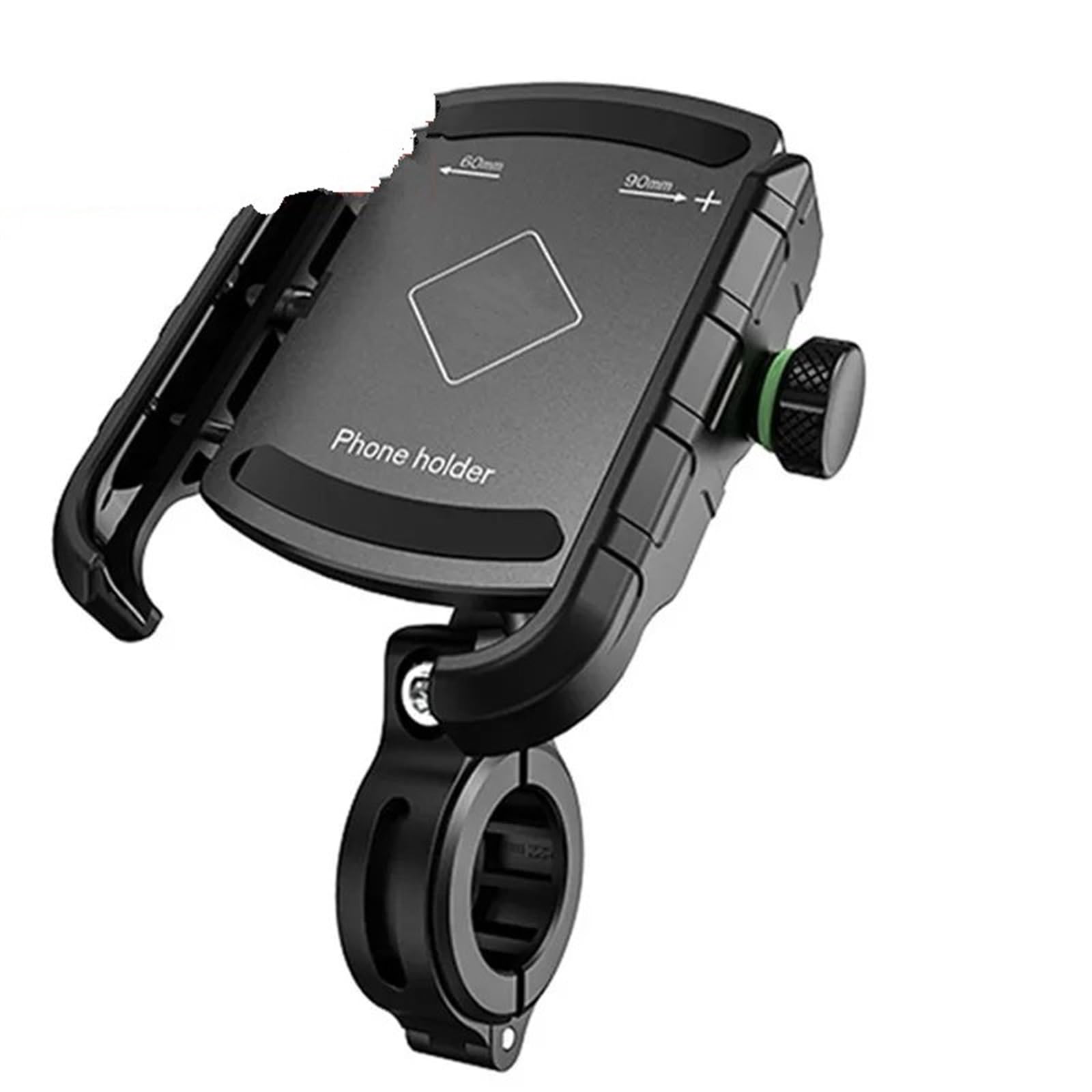Supporto Cellulare Moto Supporto Per Telefono Per Moto Alluminio Manubrio Bicicletta Cellulare Girevole A 360° Scooter Bici(M8S Without Charger)
